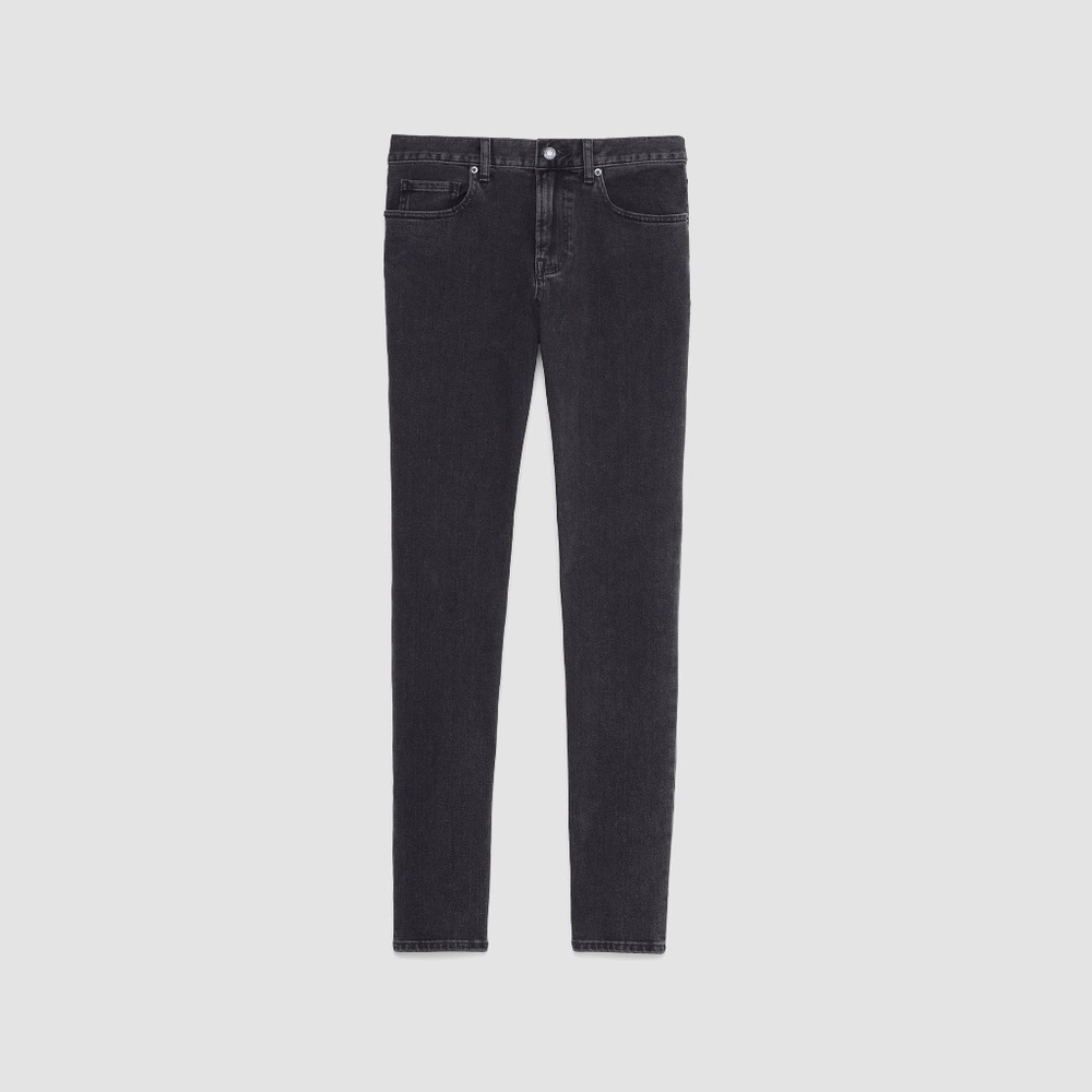 Everlane Men's Skinny 4-Way Stretch Organic Jean | in Washed Black, Size 32x30